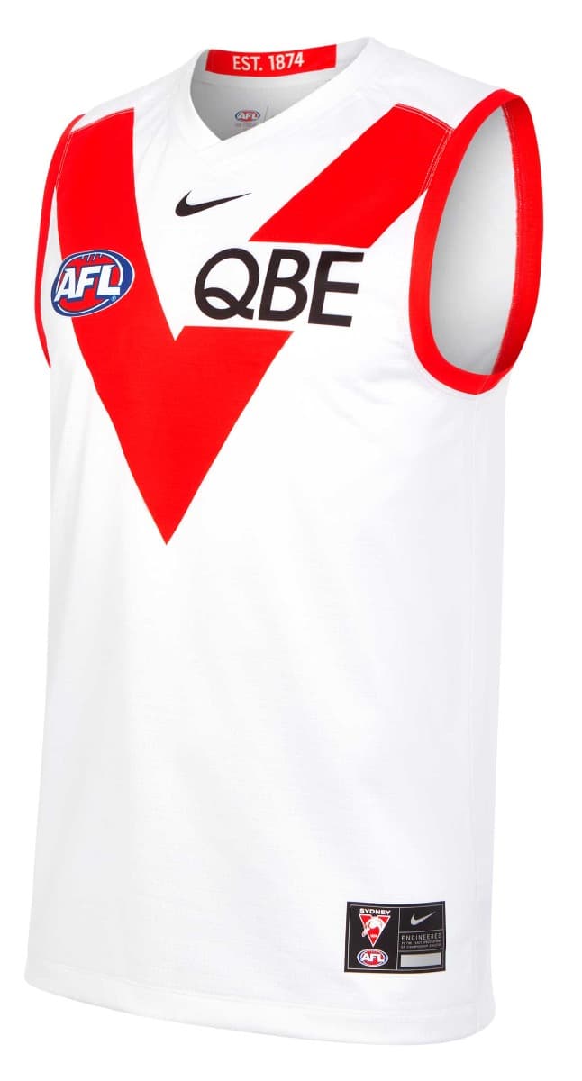 Sydney Swans AFL Mens Away Guernsey