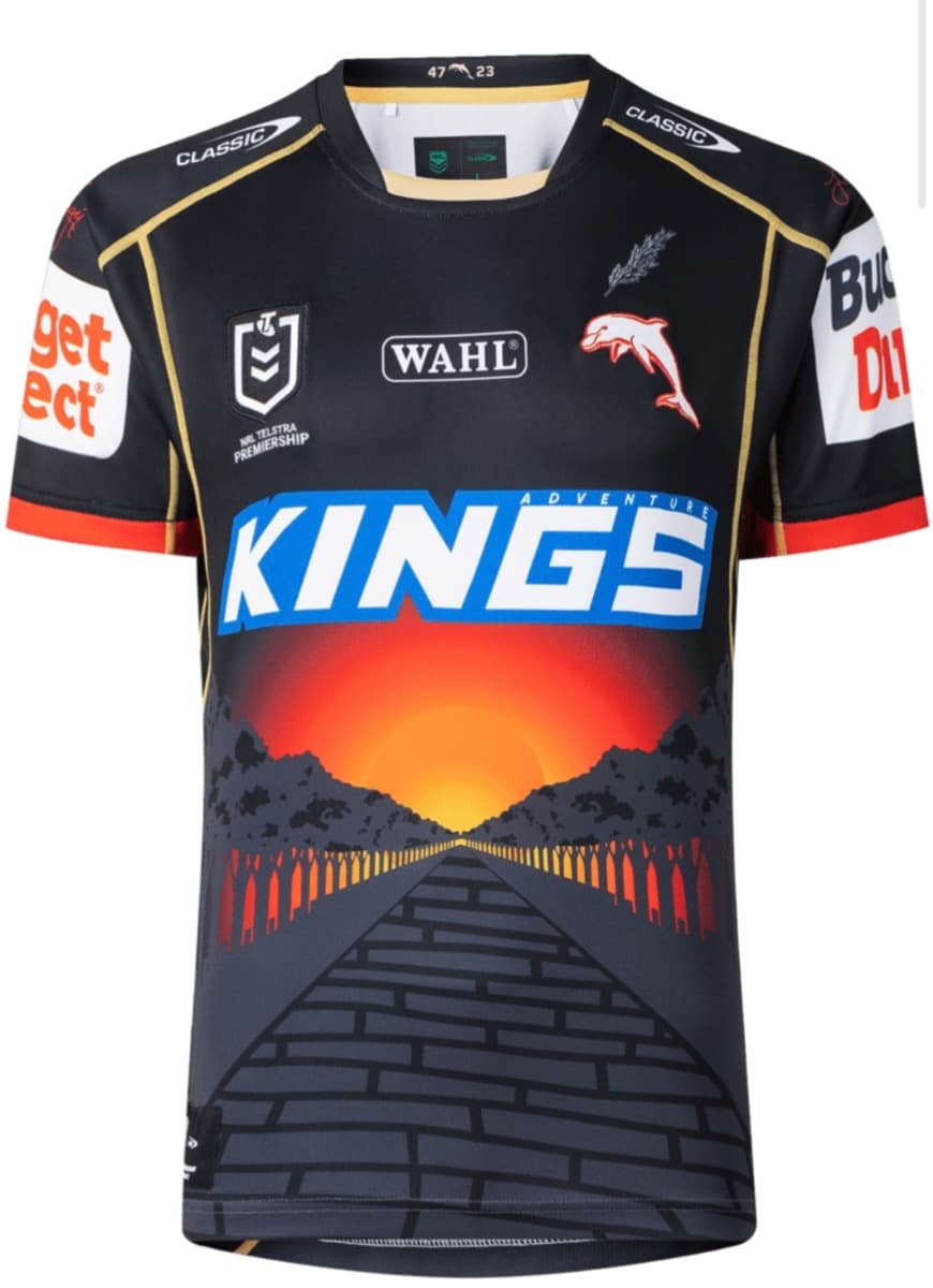 Dolphins 2025 NRL Mens Anzac Jersey