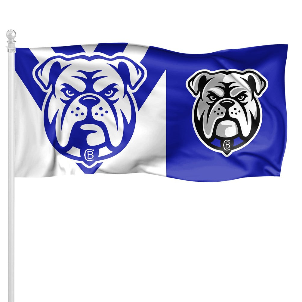 Canterbury Bulldogs 2026 Pole Flag 1800mm by 900mm (New Logo)