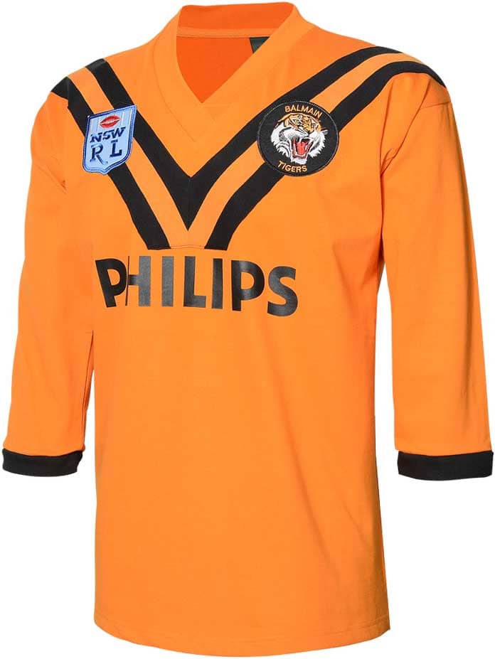 Balmain Tigers NRL 1989 Philips Retro Jersey