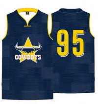 North Queensland Cowboys NRL Basketball Singlet
