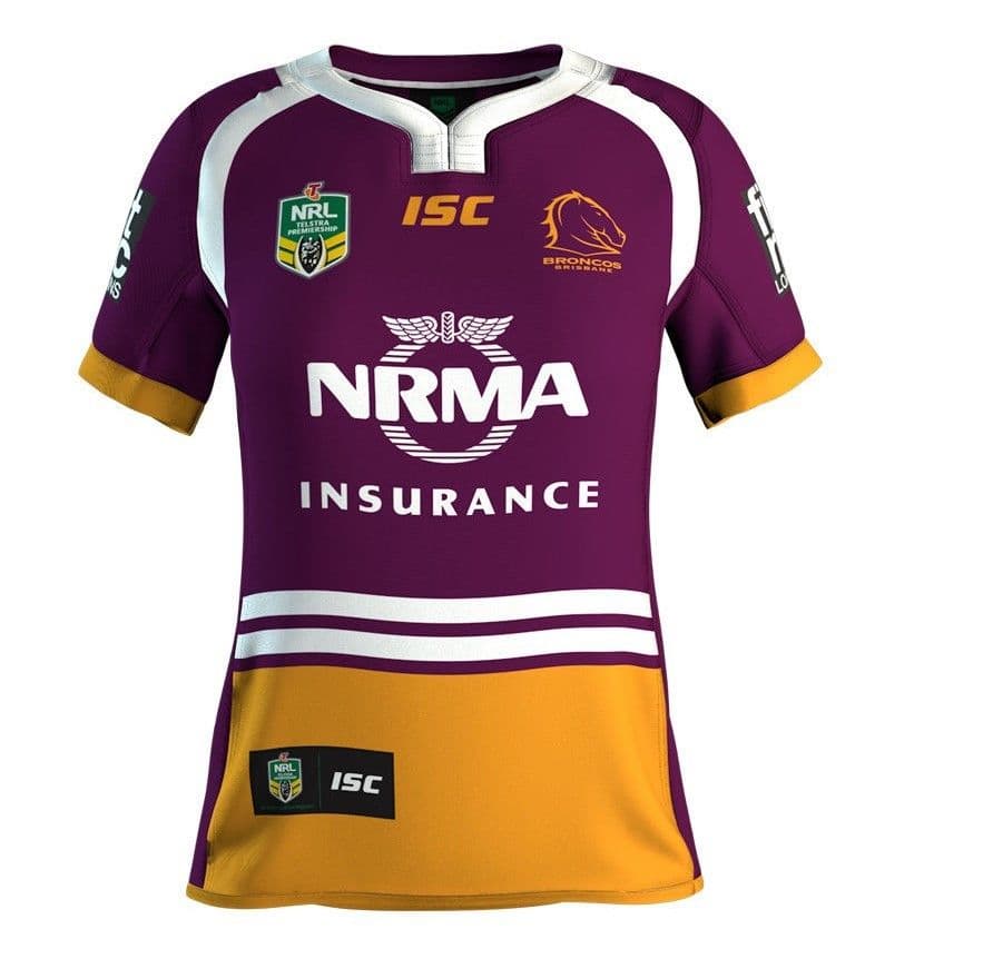 Brisbane Broncos NRL Ladies Home Jersey