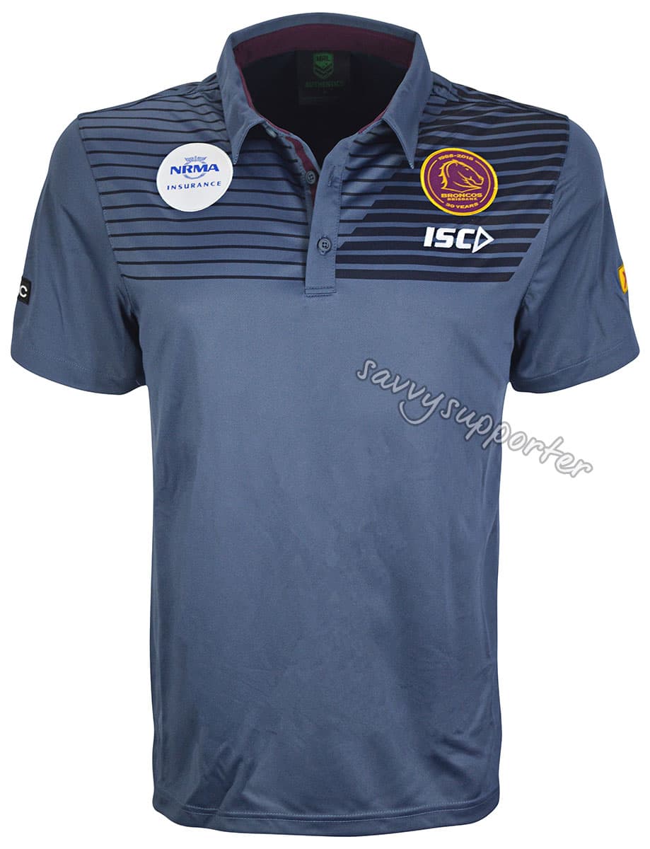 Brisbane Broncos NRL Ladies Performance Polo Shirt