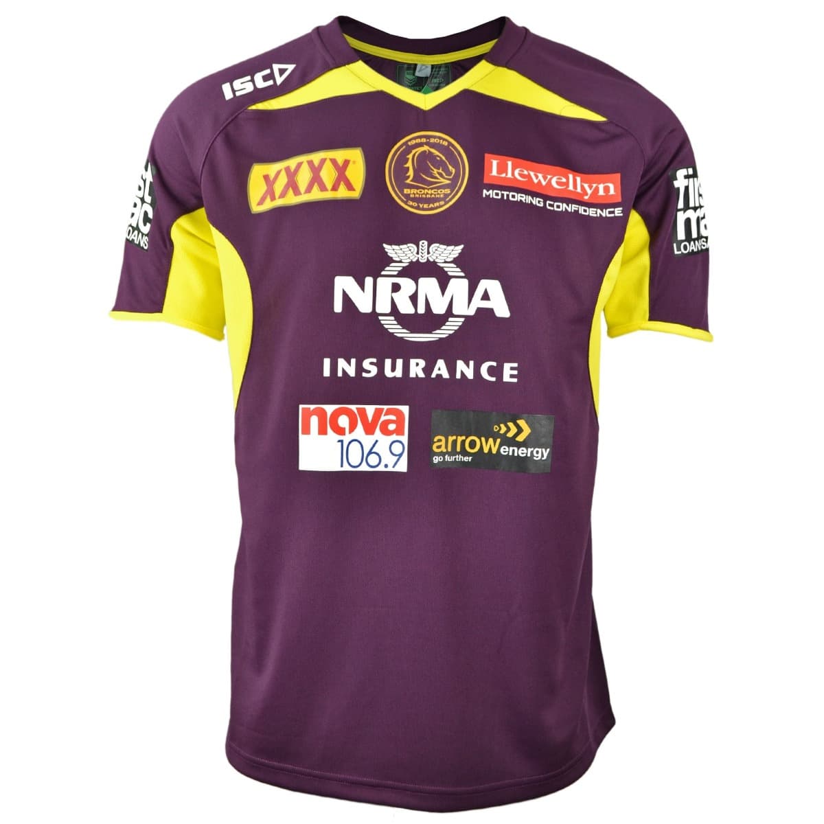 Brisbane Broncos NRL Maroon Training Shirt