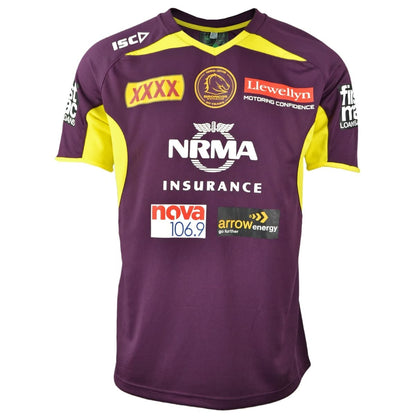 Brisbane Broncos NRL Maroon Training Shirt