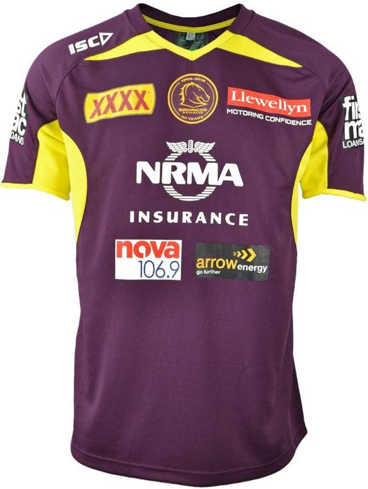 Brisbane Broncos NRL Maroon Training Shirt