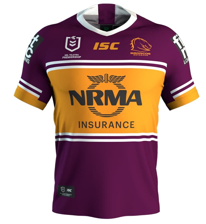 Brisbane Broncos Mens NRL Home Jersey