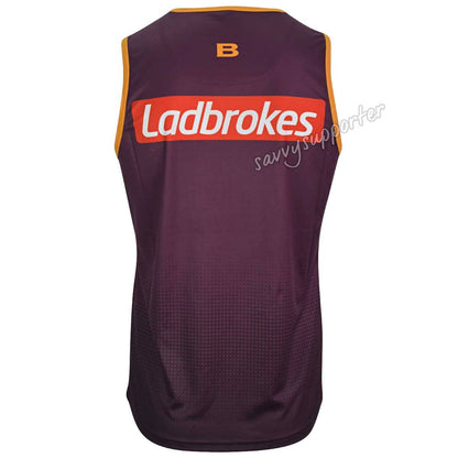 Brisbane Broncos NRL Maroon Mens Training Singlet