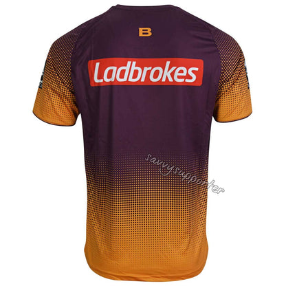 Brisbane Broncos NRL Maroon / Amber Training Shirt