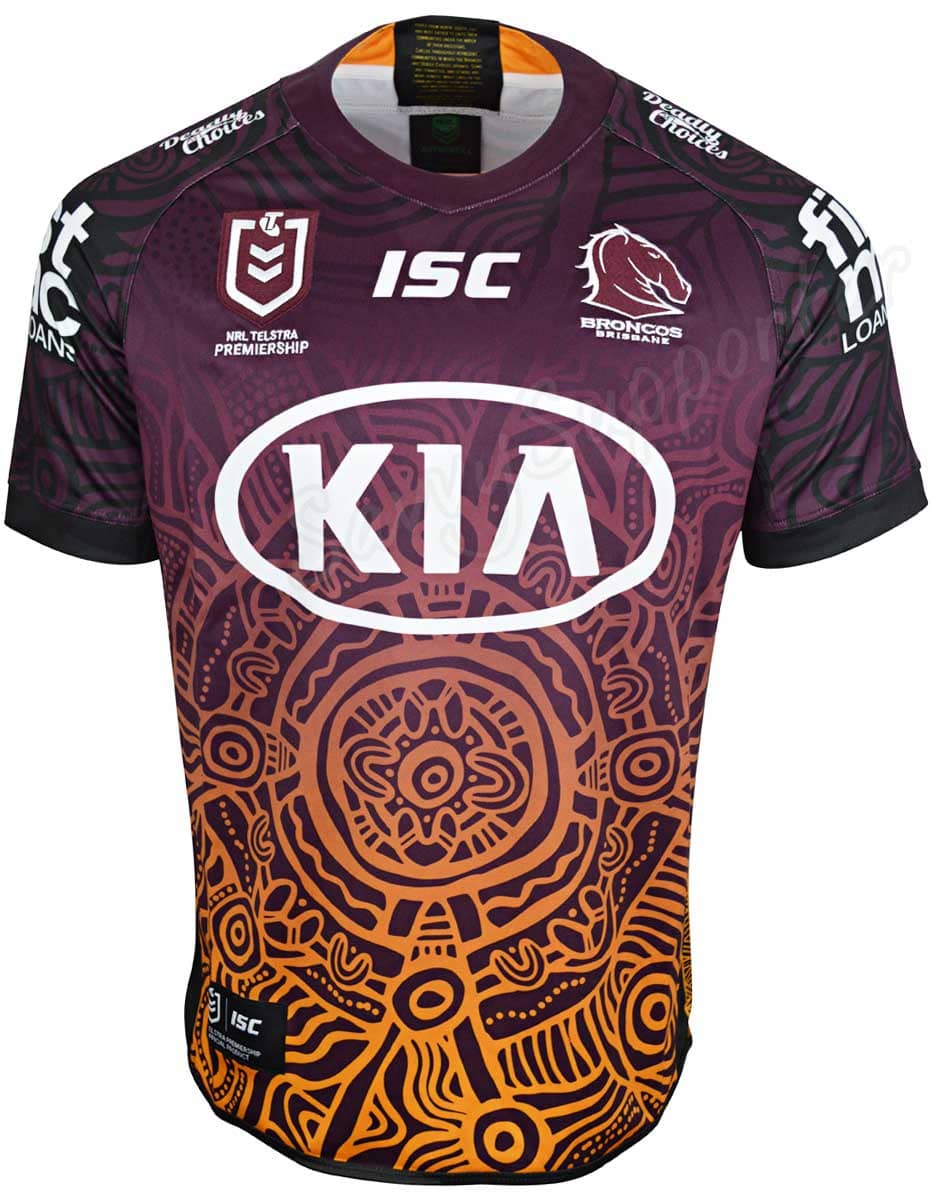 Brisbane Broncos NRL Mens Indigenous Jersey