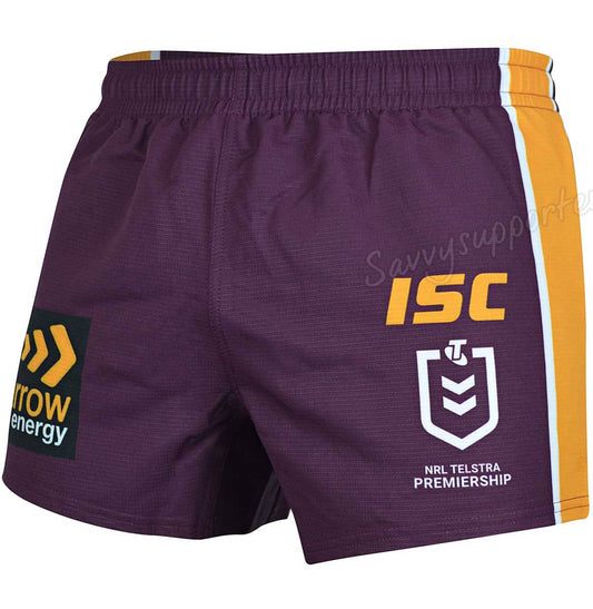 Brisbane Broncos NRL Mens Home Players Shorts