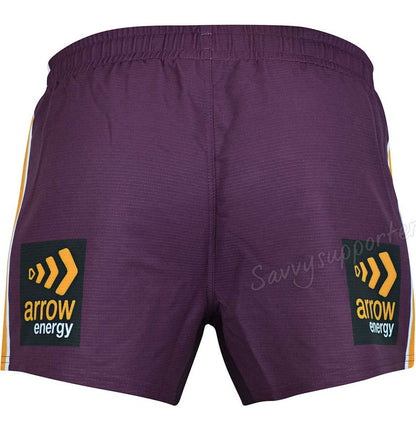 Brisbane Broncos NRL Mens Home Players Shorts