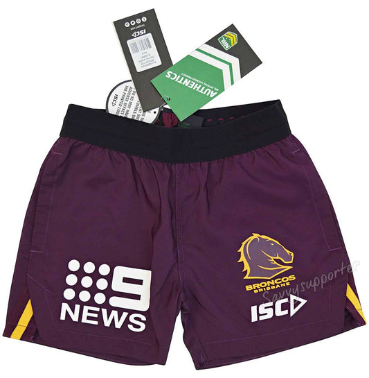 Brisbane Broncos 2020 NRL Kids Training Shorts