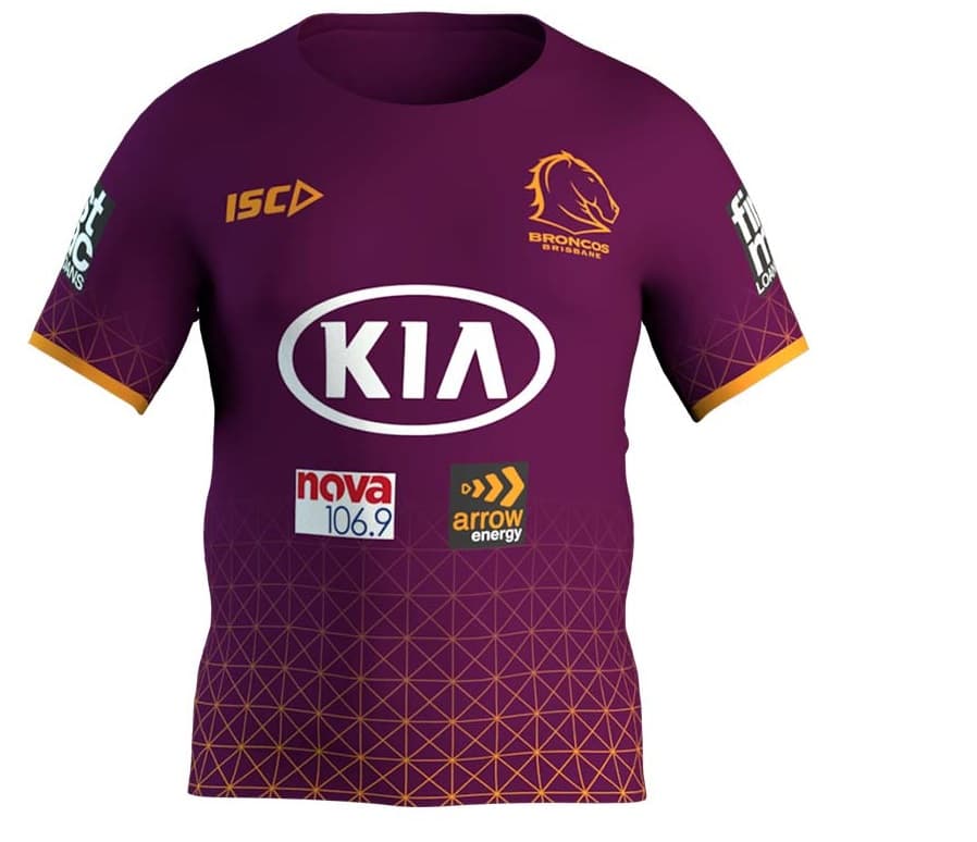 Brisbane Broncos 2020 NRL Kids Training Shirt