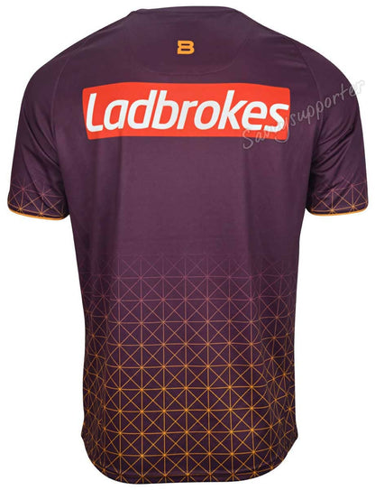 Brisbane Broncos NRL Maroon Mens Training Shirt