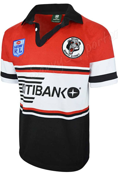 North Sydney Bears 1994 CitiBank Retro Jersey