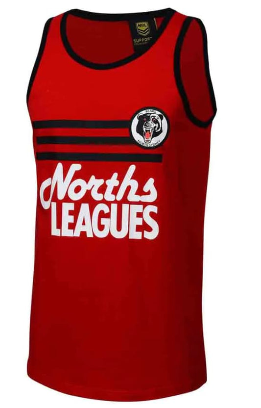North Sydney Bears NRL Mens Retro Singlet