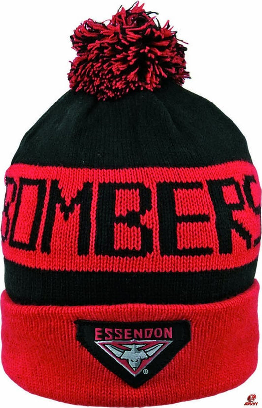 Essendon Bombers AFL Bar Beanie
