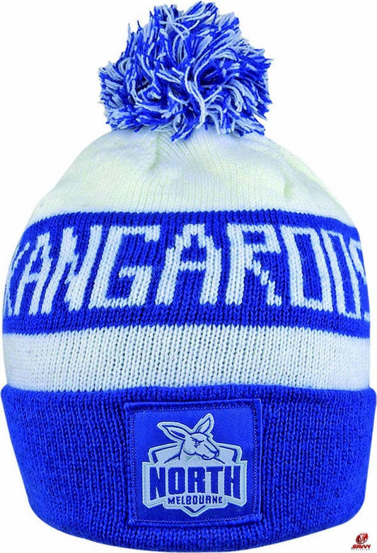 North Melbourne Kangaroos AFL Bar Beanie