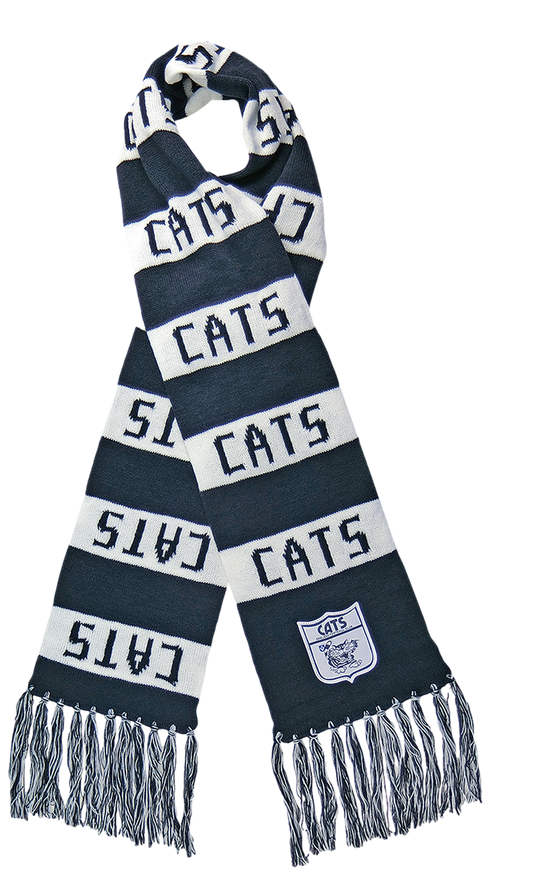 Geelong Cats 2026 AFL Mens Heritage Bar Scarf