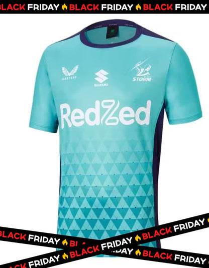 Melbourne Storm NRL Mens Turquoise Training Shirt