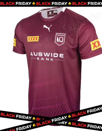 QLD Maroons State of Origin Mens Maroon Training Shirt