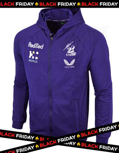 Melbourne Storm NRL Mens Training Zip Through Jacket
