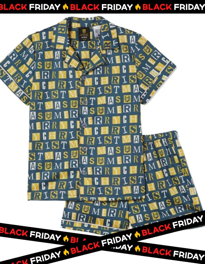 Parramatta Eels NRL Mens Cotton On Adults Christmas PJ Set