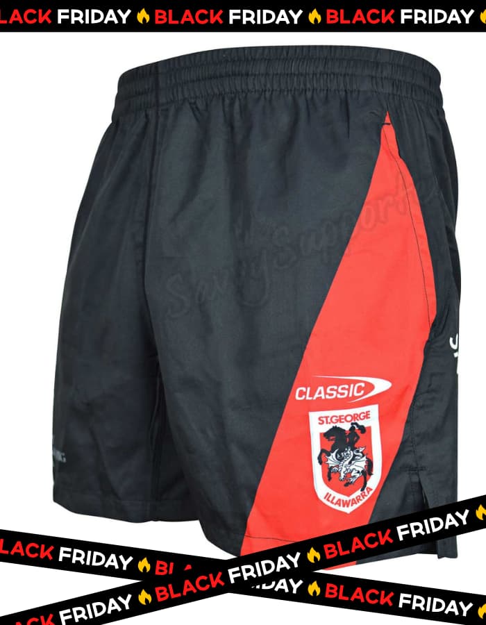 St George Dragons NRL Mens Training Shorts