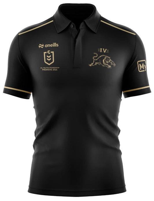 Penrith Panthers 2024 Mens Four Peat O'Neills Premiers Polo Shirt