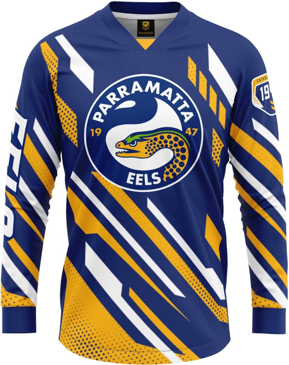 Parramatta Eels NRL Mens Motor Cross MX Jersey