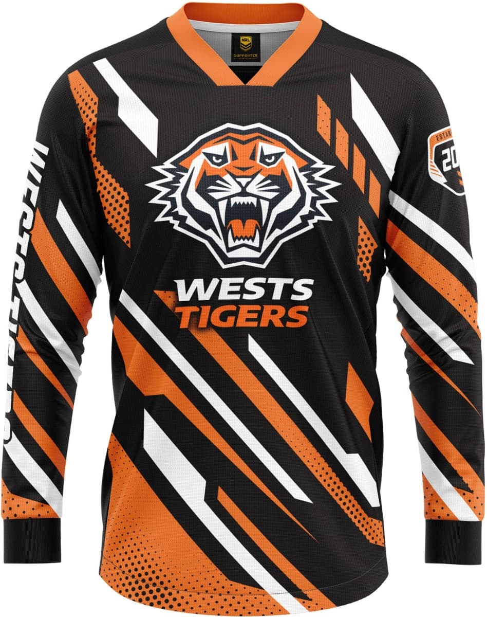 Wests Tigers NRL Mens Motor Cross MX Jersey