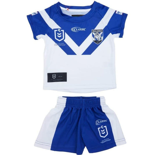 Canterbury Bulldogs Kids Home Jersey + Shorts Set - Size 6 ONLY
