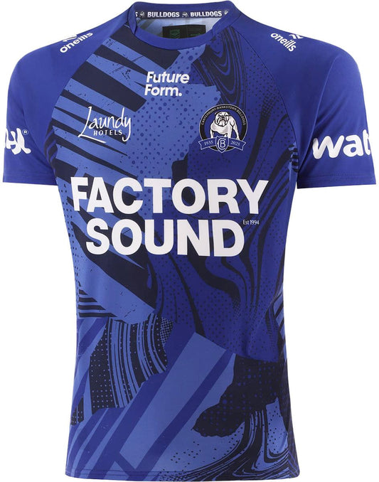 Canterbury Bulldogs 2025 NRL Mens Blue Training Shirt