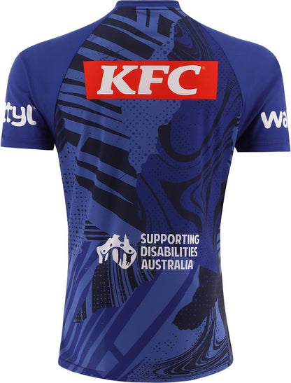Canterbury Bulldogs 2025 NRL Mens Blue Training Shirt
