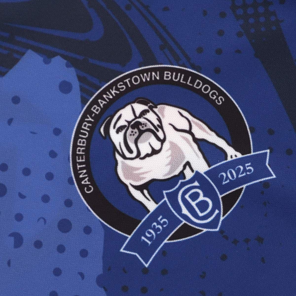 Canterbury Bulldogs 2025 NRL Mens Blue Training Shirt