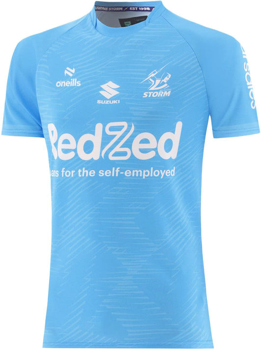 Melbourne Storm 2025 NRL Mens Blue Training Shirt