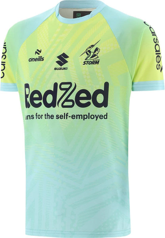 Melbourne Storm 2024 NRL Mens Green Training Shirt