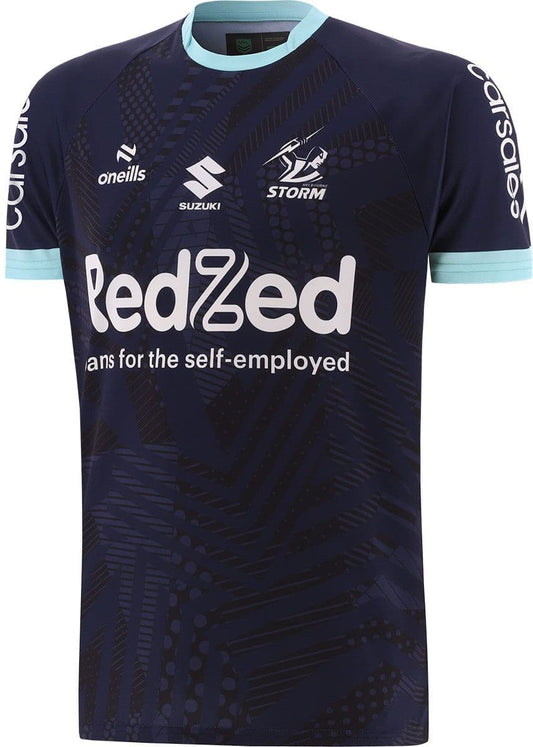 Melbourne Storm 2024 NRL Mens Navy Training Shirt