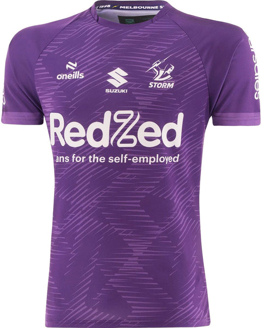 Melbourne Storm 2025 NRL Mens Purple Training Shirt