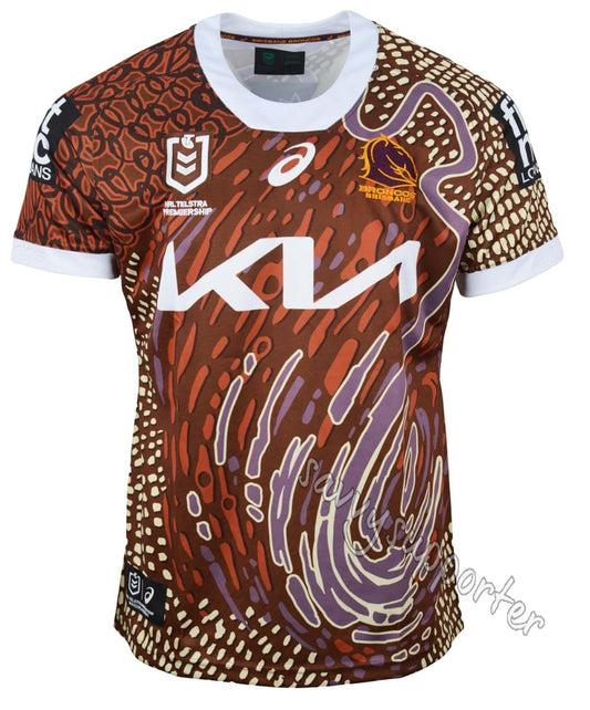 Brisbane Broncos 2024 NRL Toddler Indigenous Jersey