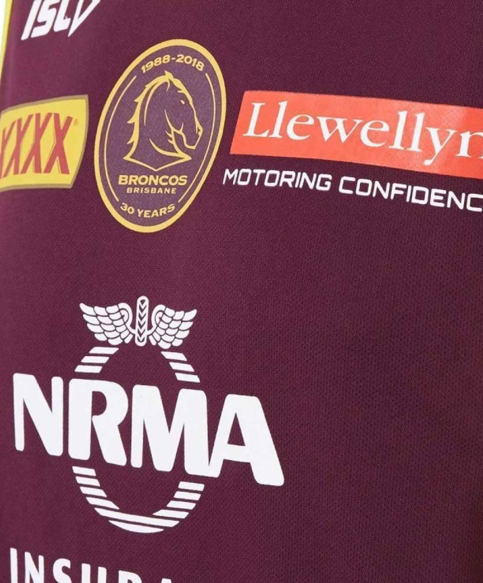 Brisbane Broncos NRL Mens Maroon Training Singlet