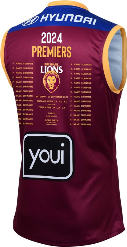 Brisbane Lions 2024 AFL Kids Premiers Guernsey