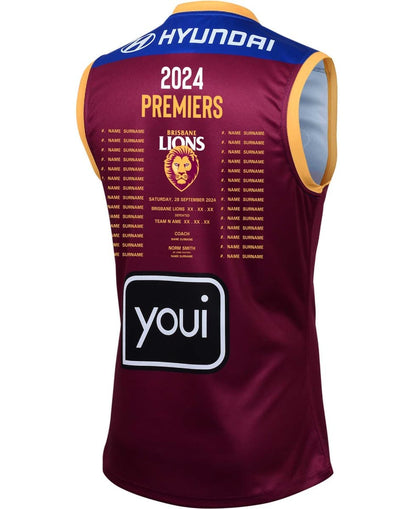 Brisbane Lions 2024 AFL Mens Premiers Guernsey