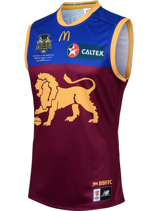 Brisbane Lions 2024 AFL Mens Premiers Guernsey