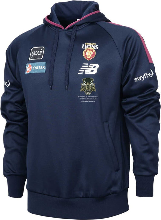 Brisbane Lions 2024 AFL Mens New Balance Premiers Hoodie