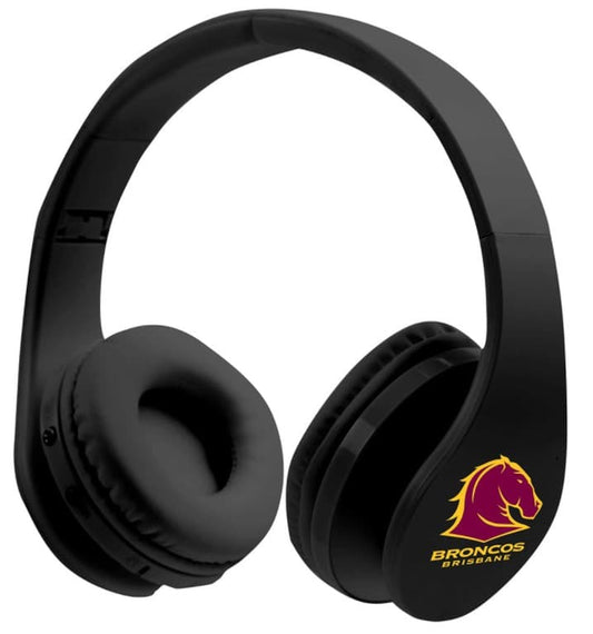 Brisbane Broncos NRL Wireless Bluetooth Headphones