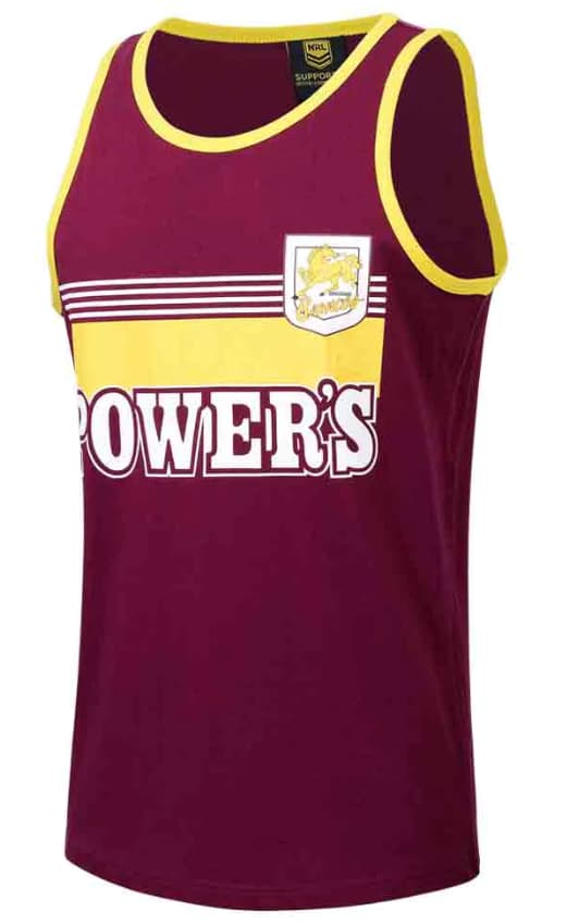 Brisbane Broncos NRL Mens Retro Singlet