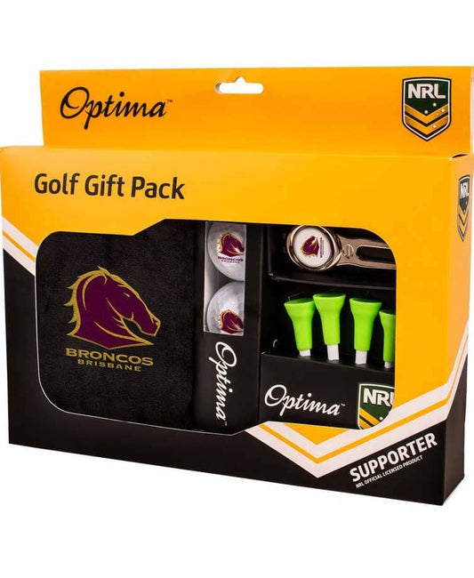 Brisbane Broncos NRL Golf Gift Pack