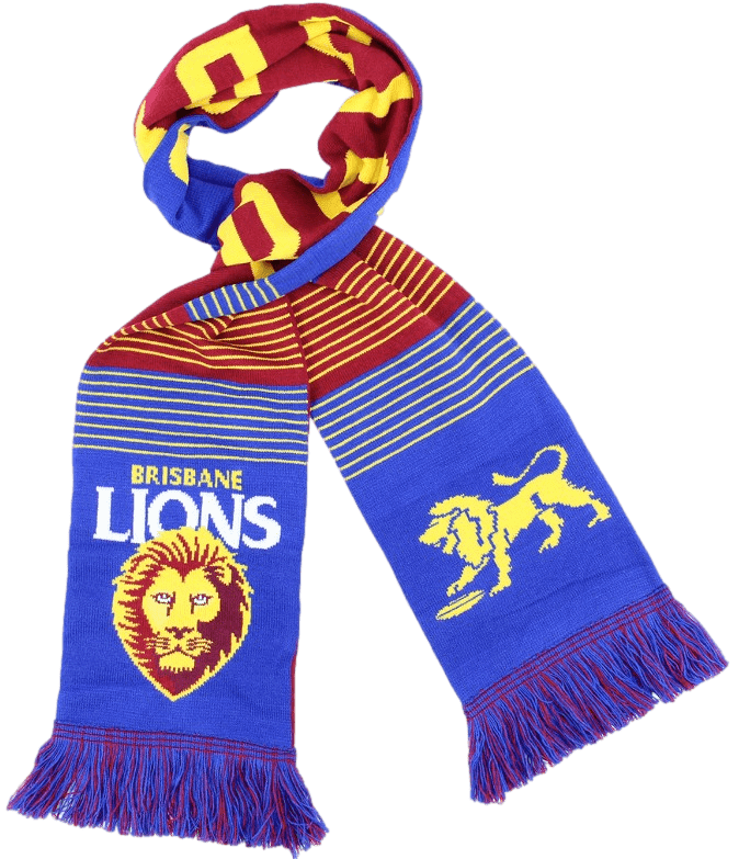 Brisbane Lions AFL Adults Linebreak Scarf